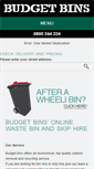 Mobile Screenshot of budgetbins.co.nz